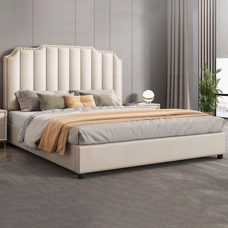solid-timber-pallet-bed-frame-with-button-tufted-headboard