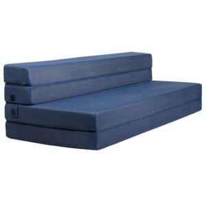 Furnista 3D Mesh 4 Folded Memory Foam Sofa Bed Mattress for Rest 4 Folding Sofa Mattress - Queen 78x58x4.5 Inch