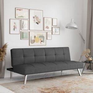 Furnista Modern Design Multifunctional Fabric Folding Sleeper Sofa Bed Convertible Futon Click Clack Sofa Bed for Living Room Furniture