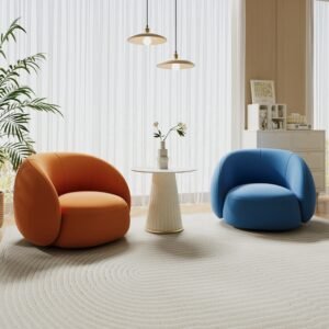 Furnista Modern Nordic-Style Sofa Chair Luxury Minimalist Design for Living Room Bedroom Office Reception Sofa Set