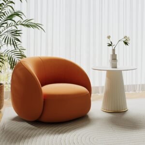Furnista Modern Nordic-Style Single Sofa Chair Luxury Minimalist Design for Living Room Bedroom Office Reception Negotiation Spaces Rest Areas use
